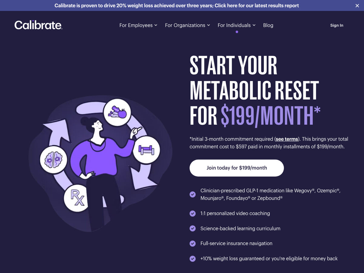 Calibrate: pricing page, as it looked on 28 August 2026